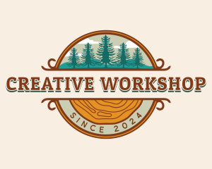 Workshop - Woodwork Trees Workshop logo design