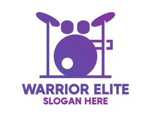 Performer - Music Band Drums logo design