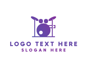 Music - Music Band Drums logo design