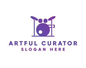 Music Band Drums logo design