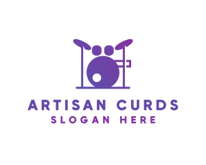 Music Band Drums logo design