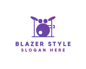 Music Band Drums logo design