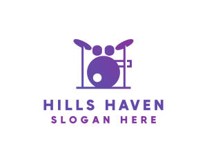 Music Band Drums logo design