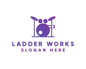 Music Band Drums logo design