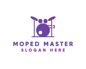 Music Band Drums logo design