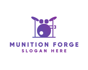 Music Band Drums logo design