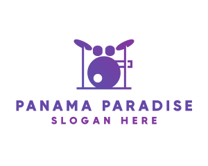 Music Band Drums logo design