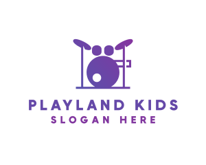 Music Band Drums logo design