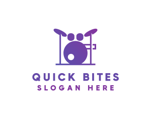 Music Band Drums logo design