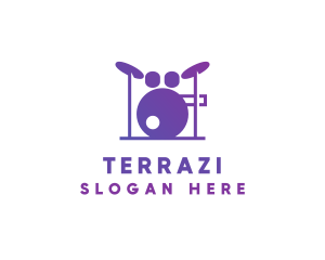 Music Band Drums logo design