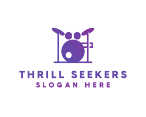 Music Band Drums logo design