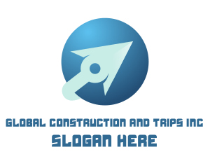 Global Arrow Shipping logo design