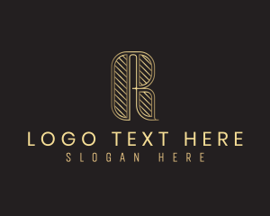 Jeweller - Deluxe Retro Luxury Letter R logo design