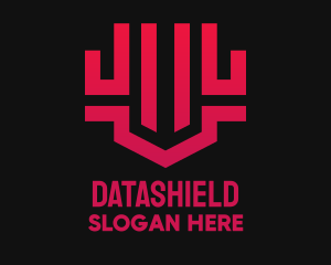 Red Gaming Shield  Logo