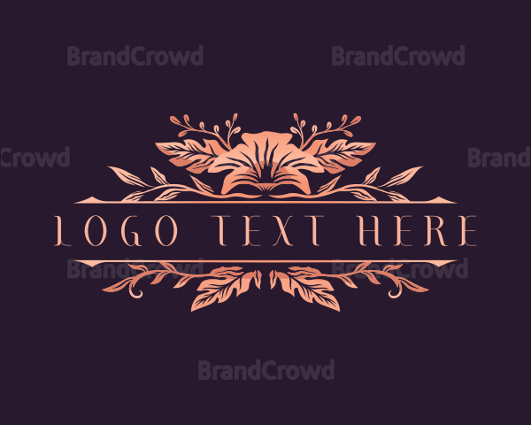 Floral Bouquet Decorative Logo