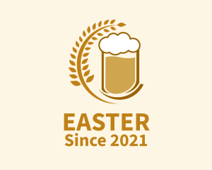 Party - Wheat Craft Beer logo design