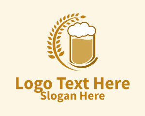 Wheat Craft Beer  Logo