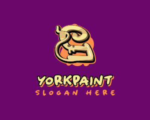 Graffiti Art Letter Y logo design