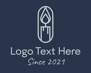 Wax - Spa Candle Light logo design