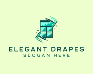 Drape - Wiper Cleaning Window logo design