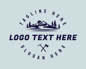 Treking - Mountain Trip Camp logo design