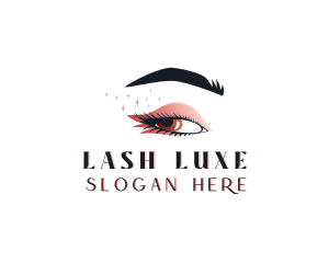 Sparkling Beauty Eyelashes logo design