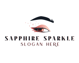 Sparkling Beauty Eyelashes logo design