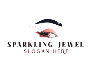 Sparkling Beauty Eyelashes logo design