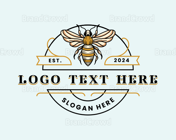 Bee Farm Insect Logo