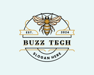 Bee Farm Insect logo design