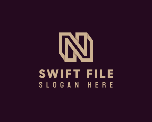 File - Firm Business Letter N logo design