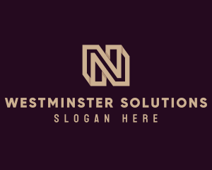 Firm Business Letter N logo design