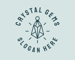 Pendant Gem Jewelry logo design