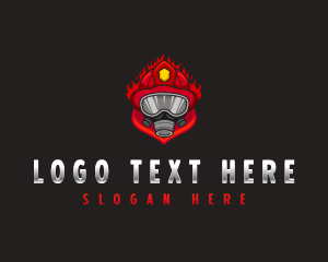Firefighter - Firefighter Rescue Fireman logo design