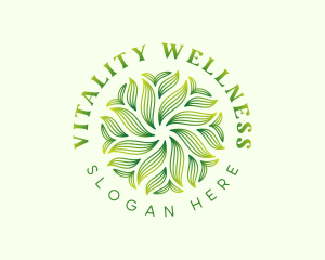 Herbal Wellness Leaves logo design