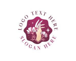 Flower - Floral Hand Beauty logo design