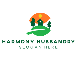 Sunset Hill Farm  logo design