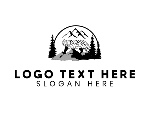 Outdoor - Mountain Peak Tiger logo design