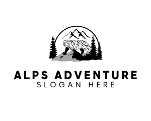 Alps - Mountain Peak Tiger logo design