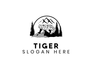 Mountain Peak Tiger logo design