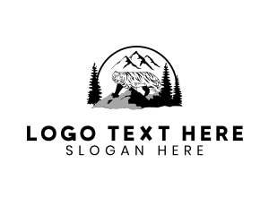 Conservation - Mountain Peak Tiger logo design