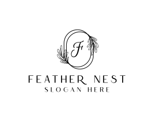 Peacock Feather Beauty logo design
