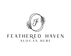 Peacock Feather Beauty logo design