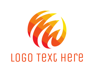 Abstract Fireball Globe Logo Brandcrowd Logo Maker