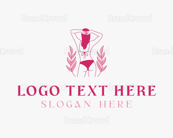 Bikini Fashion Swimwear Logo