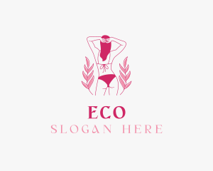 Bikini Fashion Swimwear Logo