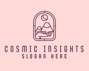 Cosmic Mountain Astrology logo design