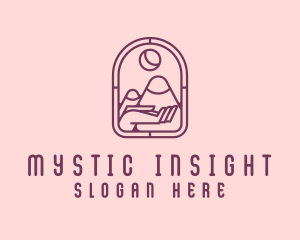 Cosmic Mountain Astrology logo design