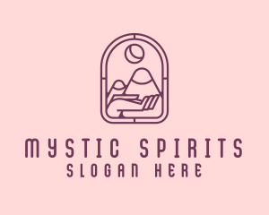 Cosmic Mountain Astrology logo design