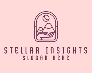 Astrological - Cosmic Mountain Astrology logo design